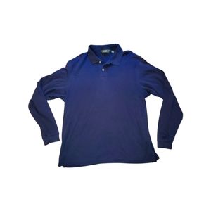 Eddie bauer dark blue long sleeve polo shirt